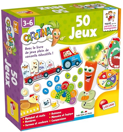 Lisciani Carotina Coffret des 50 Jeux FR66186