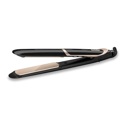 BaByliss - ST393E - Lisseur Super Smooth 235 avec Technologie Titane Céramique et Ionique avec mode protection de chaleur