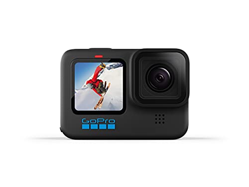 GoPro HERO10 Black - Caméra d'action étanche avec écrans LCD Avant et arrière tactiles, vidéo Ultra HD 5.3K60, Photos 23MP, Diffusion en Direct 1080p, Webcam, stabilisation