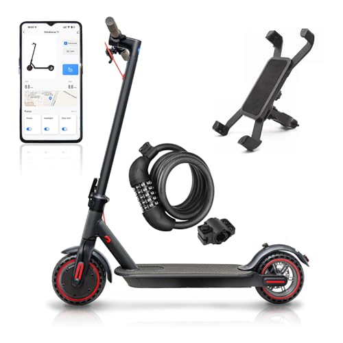 Trotinette Electrique Adulte, Pliable Scooter électrique de 8,5 Pouces en Alliage d'aluminium, Autonomie de 30 km, Batterie de 387 Wh, Charge maximale de 120 kg
