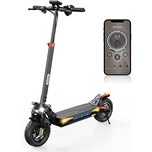 iScooter ix4 Trottinette Electrique Adulte, 10 Pouces De Pneu, Batterie 15 Ah, Double Clignotants, Trottinettes Électriques Pliable avec App, Max Charge 150KG Scooter Electrique, Max Autonomie 40-60KM