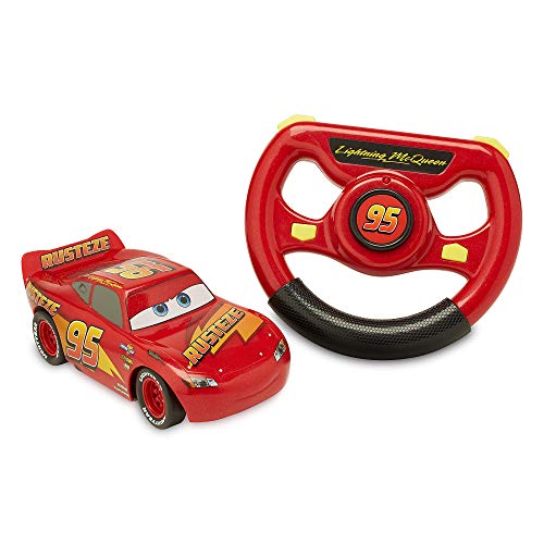 Disney Store Voiture télécommandée Flash McQueen de Pixar, Pixar Cars, 15 cm, 2,4 GHz, se déplace dans 4 Directions, Profitez d'heures de Plaisir, Convient aux Enfants âgés de 3 Ans et Plus