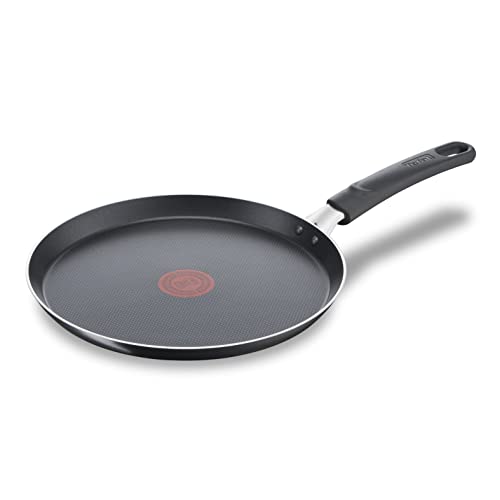 Tefal Day By Day On Poêle à crêpe 25 cm, Non induction, Revêtement antiadhésif, Fonction Thermo-Signal, Fabriqué en France B56410AZ