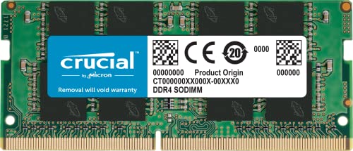 Crucial RAM 16Go DDR4 3200MHz CL22 (ou 2933MHz ou 2666MHz) Mémoire Portable CT16G4SFRA32A