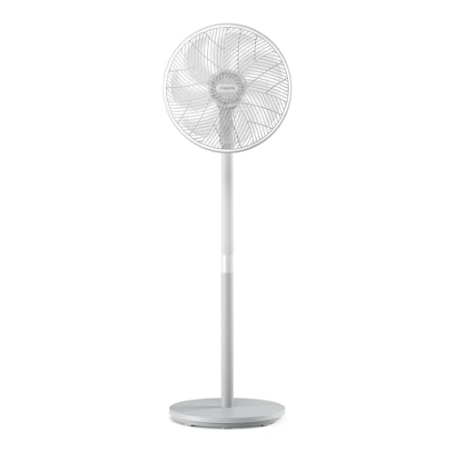 Philips Ventilateur sur pied Série 2000. Puissant et ultra-silencieux. 19 dB Ventilateur de table et de pied 2-en-1. Inclinaison et oscillation réglables. Blanc. (CX2550/00)