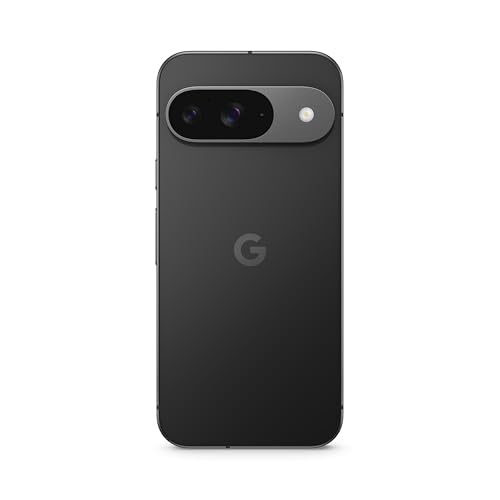 Google Pixel 9 – Smartphone Android débloqué avec Gemini, Appareil Photo avancé, 24 Heures d'autonomie et écran Actua 6,3 Pouces – Noir Volcanique, 128GB