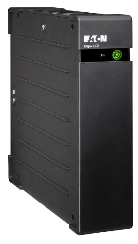 Eaton Onduleur Ellipse ECO 1200 USB FR - Off-line UPS - EL1200USBFR - Puissance 1200VA (8 prises FR, Parasurtenseur, Batterie) - UPS avec Interface USB (câble inclus) - Noir