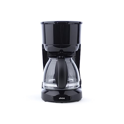 Livoo - Cafetière électrique – 750 ml, 600W, maintien au chaud, carafe en verre