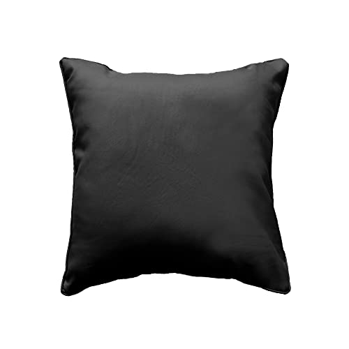 Douceur d'Intérieur 1600836 Coussin en Polyester-Fibre Noir 40 x 40 cm