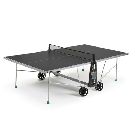 CORNILLEAU - Table de ping Pong d'extérieur 100X Outdoor - Loisir de Jardin - Agrément FFTT - Gris