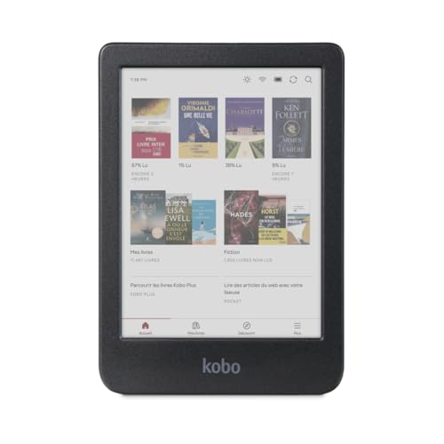 Kobo Clara Colour | Liseuse eBook Couleur | Écran Couleur E Ink Kaleido™ 3 sans Reflets de 6" | Option Mode Sombre | Étanche | Livres Audio | 16 Go de Stockage | Noir