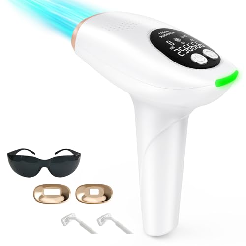 Epilateur Lumiere Pulsee, IPL Epilateur Laser avec Fonction 3-en-1 HR/SC/RA et 9 Niveaux d'énergie, avec 999,999 Flashes pour Femme et Homme, Visage, Bras, Jambes, Aisselles, Bikini