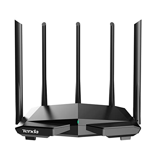 Tenda Routeur WiFi 6 RX1 Pro, Router WiFi AX1500 Bi-Bande, 5 * 6dBi Antennes à Haut Puissance, Large Couverture, Ports Ethernet LAN/WAN sans Configuration, Gestion Intelligente des Visiteurs