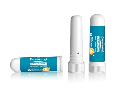 Puressentiel - Aroma Stress - Inhaleur Stress aux 5 huiles essentielles - Aide à apaiser le stress et à calmer les angoisses - 1 ml