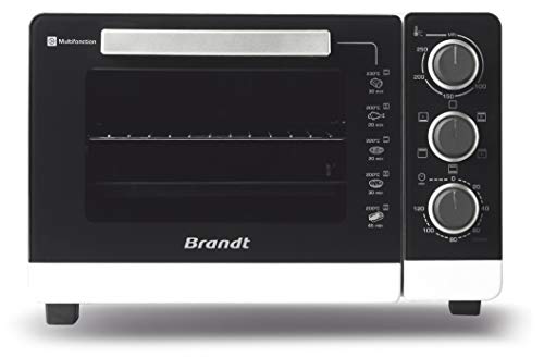 Brandt - FC265MWST - Mini Four Électrique - 5 Modes De Cuisson (Chaleur Tournante, Convection Naturelle…) - Minuteur - 26L - 1500W - Blanc