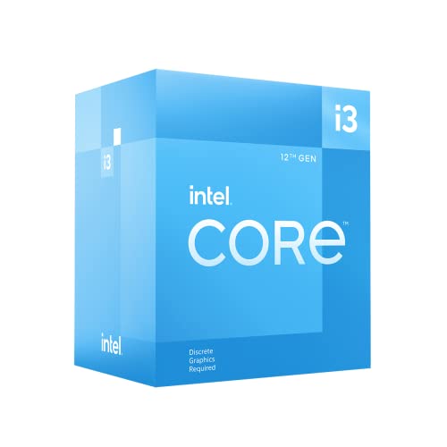 Intel® Core™ i3-12100F, processeur pour PC de bureau,12 Mo de cache, jusqu'à 4,30 GHz