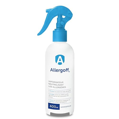 Allergoff Spray Anti-Acariens pour Matelas et Textiles Sans Poison | Lutte Efficace Contre Pollens, Moisissures et Allergies Animaux