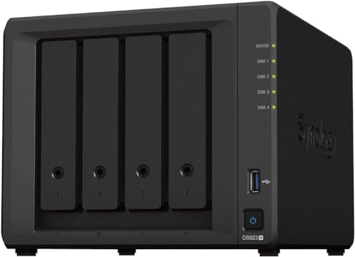 Serveur NAS Synology DS923+ 4 Baies Extensible Noir