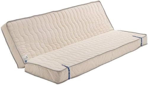 Provence literie Matelas 130x190 cm Mi-Ferme pour Tous Clic Clac x 16 cm Ressorts Premium + memoire de Forme - Dim Assise 60 cm - 5 Zones de Confort - Haute Resilience -