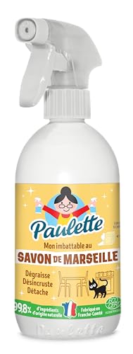 Paulette - Savon de Marseille - Dégraissant Surpuissant au Bicarbonate, Multi-Surfaces Ecocert - Fabriqué en France - 500 ml