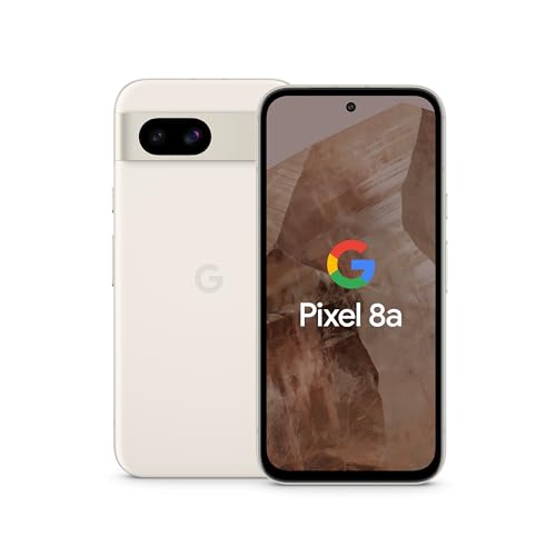 Google Pixel 8a – Smartphone Android débloqué avec module Photo Pixel avancé, Une journée complète d'autonomie et Une sécurité Robuste – Porcelaine, 128GB