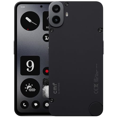 CMF Phone 1 8+128GB - Telephone Portable avec Appareil Photo arrière Sony 50 MP avec Ultra XDR, Affichage Super AMOLED 6,67" et Nothing OS 2.6 - Noir