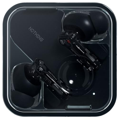 Nothing Ear ecouteurs Bluetooth sans Fil avec Intégration de ChatGPT, Son Haute résolution 24 Bits, Réduction Active de Bruit Intelligente, Égaliseur avancé et Jusqu’à 40,5 Heures d’écoute - Noir