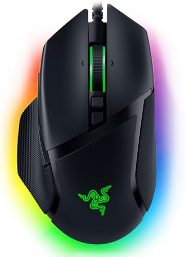 Razer Basilisk V3 - Souris Gaming Filaire (10+1 Boutons programmables, Molette HyperScroll Tilt, Interrupteur de Souris Optique, Capteur Optique Focus+ 26K DPI) Noir