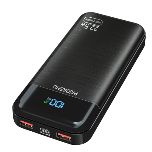 Power Bank 27000mAh 22.5W PD3.0 QC4.0 Batterie Externe Fast Charge Rapide Powerbank Portable avec écran LCD USB C Input & Output Chargeur Compatible avec Smartphone, tablettes