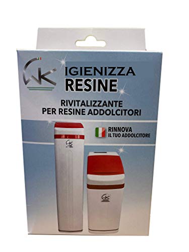 WK Résines Adoucisseur | Détergent, Décalcifiant pour Résines Adoucisseur | Fabriqué en Italie | Lot de 3 Sachets de 140 gr