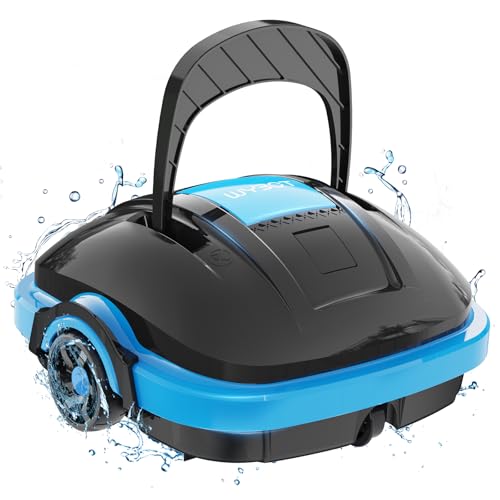 WYBOT Robot Piscine sans Fil, Aspirateur de Piscine Double Moteur, Auto-Stationnement, Puissance d'aspiration Forte, Nettoyeur Automatique pour Piscines Enterrées jusqu'à 50m²