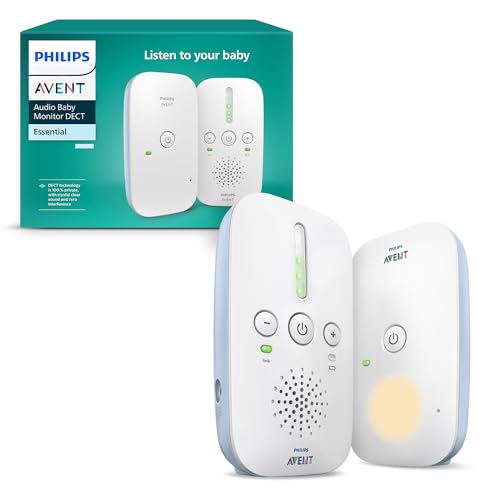 Philips Avent Écoute-bébé DECT Mode Smart ECO, Connexion privée à 100% très Longue portée (Modèle SCD503/26)