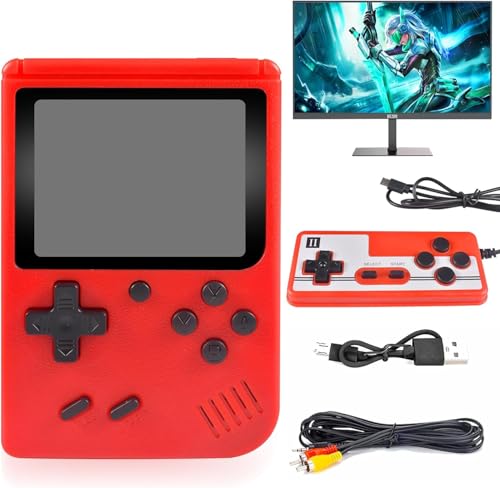 Console de Jeux Portable, Console de Jeux Retro Portable avec 400 Jeux Classiques, Handheld Game Console, Supporte Deux Joueurs, Cadeau pour Enfants Garçon 5 6 7 8 9 10 11 Ans