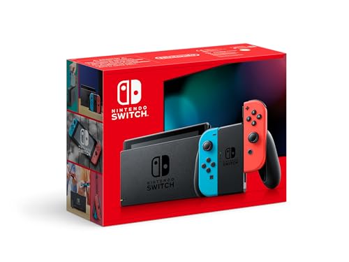 NINTENDO Switch Console de Jeux Portables 15,8 cm (6.2") 32 Go Écran Tactile WiFi Bleu, Gris, Rouge