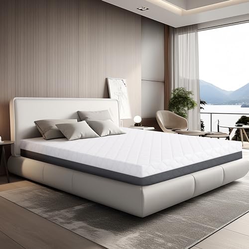 TANHK Matelas King Size à Mémoire de Forme Made in Italy | Orthopédique Fermetée Moyenne | Système Anti Points de Pression | Hypoallergénique Anti Bactéries/Acariens | Haute Respirabilité | 180 x 200