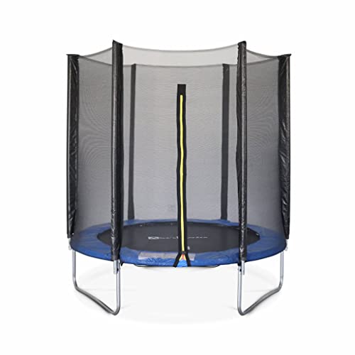 Alice's Garden - Trampoline Rond Ø 180cm Bleu avec Son Filet de Protection - Cassiopée - Trampoline de Jardin 2m| Qualité Pro. | Normes EU. | Montage Facile.