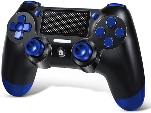 Manette sans Fil pour PS4, Contrôleur sans Fil pour PS4/Slim/Pro/PC, avec Prise Audio, Six Axes, Vibration, Pavé Tactile