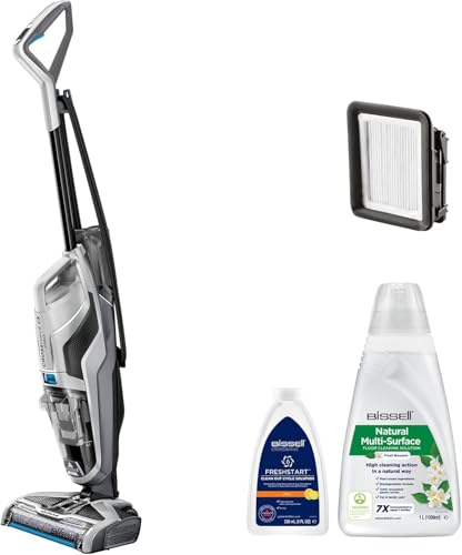 BISSELL CrossWave C3 Pro, Aspirateur Balai Laveur à Câble, Aspire, Lave & Sèche, Nettoyeur Eau Poussière, Extraction Puissante des Taches Humides & Sèches, Nettoyeur 3 en 1 pour Multi-surfaces, 3555N