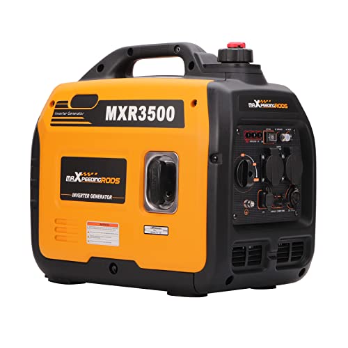 maXpeedingrods 3300W Groupe Electrogene Silencieux Inverter Essence avec Prises USB et 230V Générateur Electrique 4 Temps Generator Léger Secours pour les Caravanes, Garage, Jardin, Camping