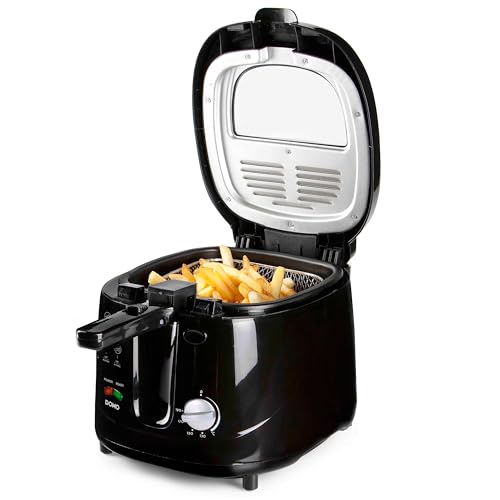 Domo DO-461FR Friteuse Noir 2,5 L en Plastique