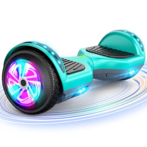 SISGAD Hoverboard, Électrique Gyropode 6,5 Pouces LED Hoverboard Self Balance Scooter, 2 * 300W Smart Blance Board, Électrique Auto-Équilibrage pour Enfant et Adulte