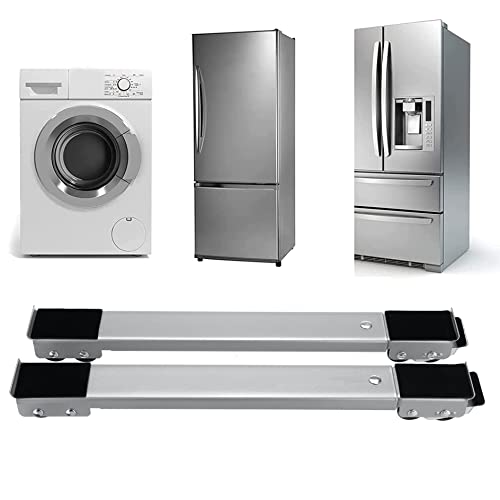 YYHJ Socle Lave Linge,Base de Machine à Laver Réfrigérateur Réglable,Support Electro Ménager,Mobile Multifonctionnelle avec 24 roulettes,avec Serrure Fixe,pour Sèche-Linge,Cuisinières,Congélateurs