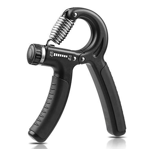 NIYIKOW Grip Strength Trainer, Hand Grip Strengthener, Adjustable Resistance 22-132Lbs (10-60kg), Perfect for Musicians