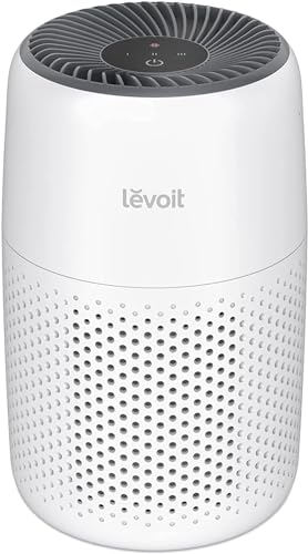 LEVOIT Purificateur d'Air Chambre, Filtration Efficace contre Allergies et Odeurs, Silencieux, avec Éponge d'Aromathérapie, 7W Économie d'Énergie, 3 Vitesses, Air Purifier HEPA pour Maison Bureau