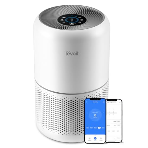 LEVOIT Purificateur d'Air HEPA Intelligent contre Allergie Pollen & Graminée, Purifier jusqu'à 50㎡, Surveille La Qualité de l'Air, Contrôle par App Alexa, 22dB Silencieux, Core 300S