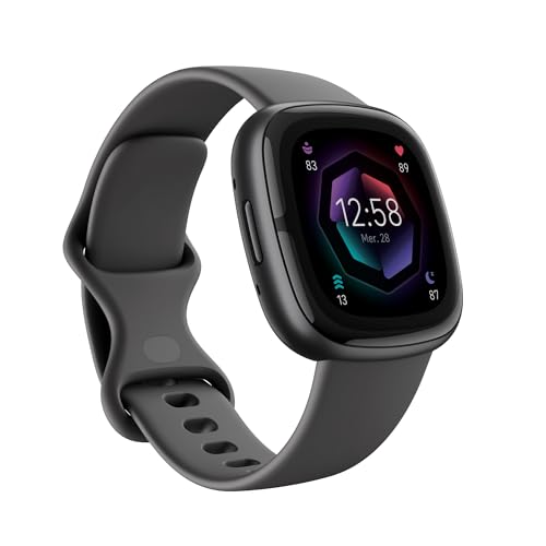 Google Fitbit Sense 2 Montre connectée sport et santé avec GPS intégré, fonctionnalités avancées pour la santé, jusqu’à 6 jours d’autonomie de batterie - compatible avec iOS 15 & Android OS 9.0