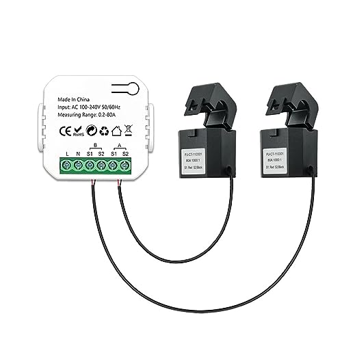 Wifi Compteur d'énergie intelligent Système photovoltaïque solaire Consommation de production d'énergie Compteur de surveillance bidirectionnel Contrôle d'application de téléphone portable Moniteur de