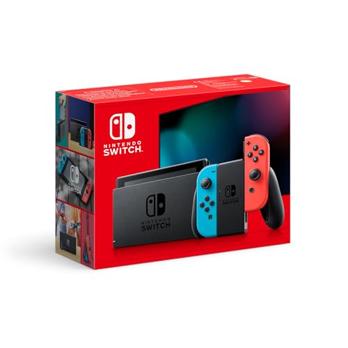 Nintendo Console Switch avec Joy-Con bleu néon et rouge néon