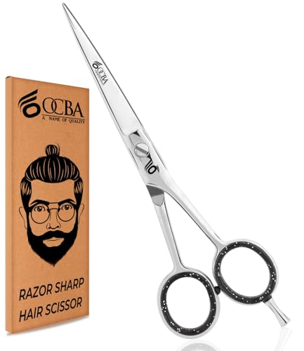 Ciseaux de coiffeur salon Acier Inoxydable Ciseaux à cheveux Professionnels, 6 Pouces Ciseaux Barber (Ciseaux de coiffeur classiques) (Ciseaux de coiffure) (Hair Scissor)