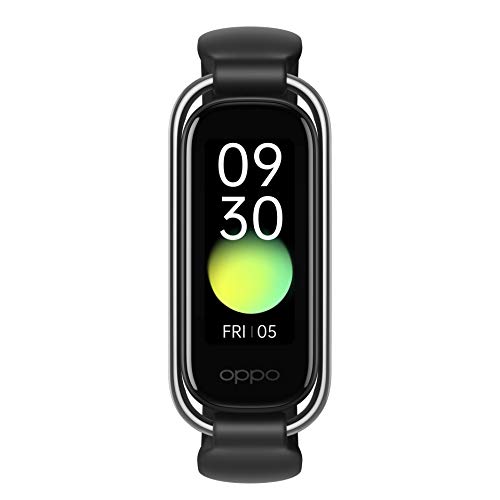 OPPO Band style - Bracelet Connecté - Trackers d'Activité 12 Modes Sportifs - Bracelet Sport Unisexe - Suivi du Sommeil - 12 Jours d'Autonomie - Mesure Cardiaque et Oxymètre 24h/24 - Noir [version FR]